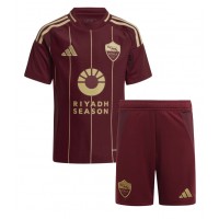 AS Roma Fußballbekleidung Heimtrikot Kinder 2024-25 Kurzarm (+ kurze hosen)